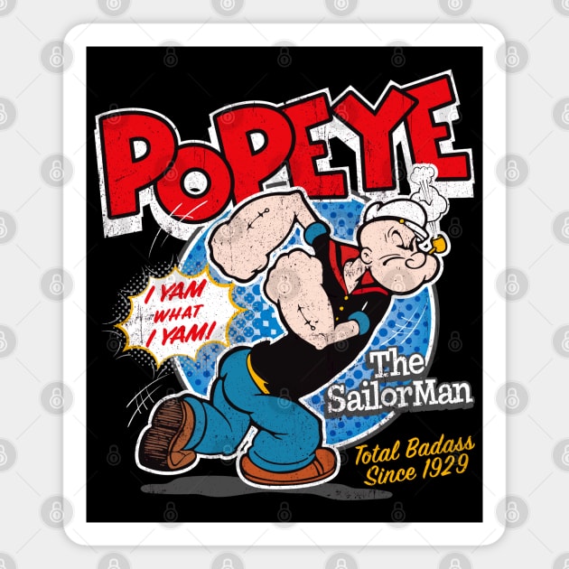 Popeye The Sailor Since 1929 Magnet by Alema Art